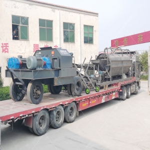 2PG1007型制砂設備液壓對輥制砂機發貨圖片